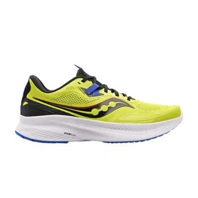 Pre-owned Saucony Guide 15 'acid Blue Raz' In Yellow