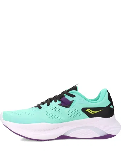 Saucony Guide 15 "cool Mint/acid" Sneakers In Green