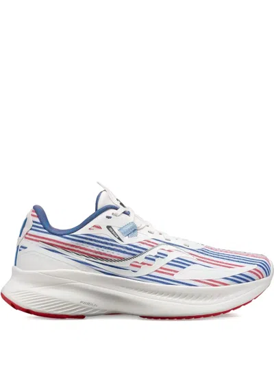Saucony Guide 15 "white" Sneakers In Blue