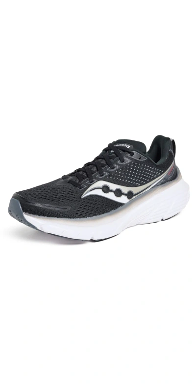 Saucony Guide 17 Trainers Black/shadow In White/shadow/black