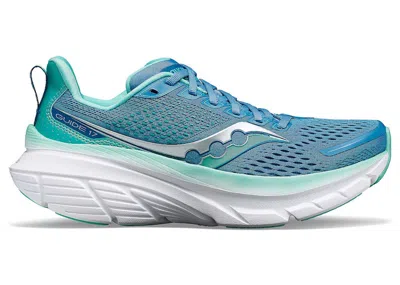Pre-owned Saucony Guide 17 (women's) Sneakers In Breeze/mint In Green