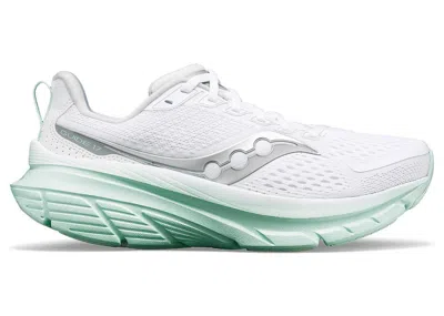 Pre-owned Saucony Guide 17 (women's) Sneakers In White/jade