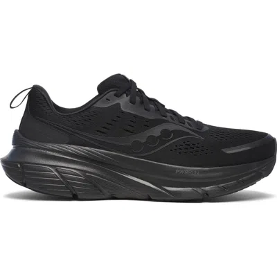 Saucony Guide 18 Running Shoe In Triple Black