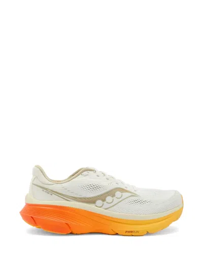 Saucony Dynamic Gradient Athletic Sneakers With Breathable Mesh Upper In White