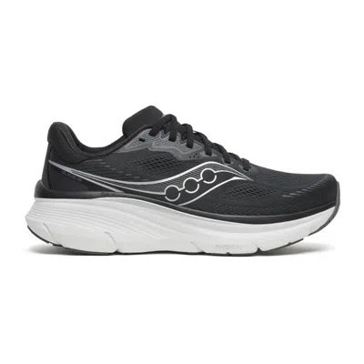 Saucony Guide 19 Wide Black White Ss26 Women Running Shoes