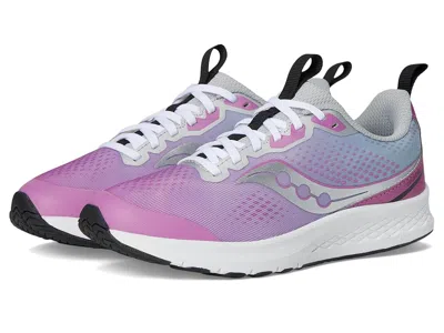 Saucony Guide Kdz (little Kid/big Kid) Kid's Shoes Grey/berry : 6 Big Kid M In Pink
