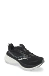 Saucony Hurricane 24 Running Shoe In Black/carbon