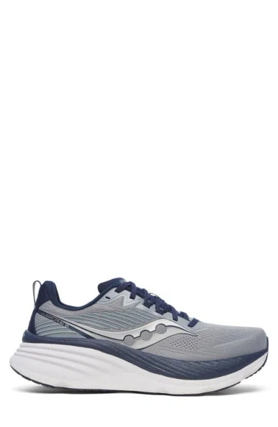 Saucony Hurricane 24 Running Shoe In Flint/navy