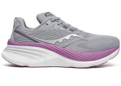 Pre-owned Saucony Hurricane 24 (women's) Sneakers In Flint/viola