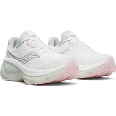 Saucony Hurricane 26 Running Shoe In White/cast