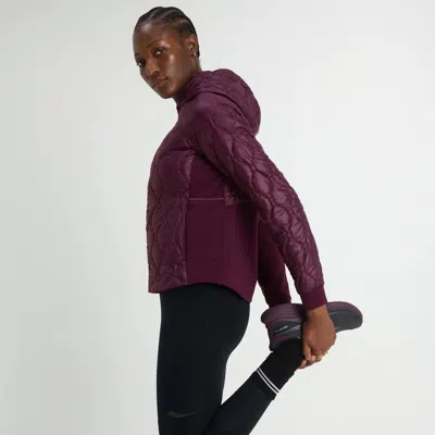 Saucony Hurricane Insulated Jacket In Purple