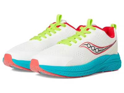 Saucony Hurricane Kdz (big Kid) Kid's Shoes Mutant : 5.5 Big Kid M, Leather In White