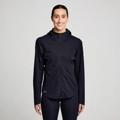 Saucony Hurricane Waterproof Jacket In Black