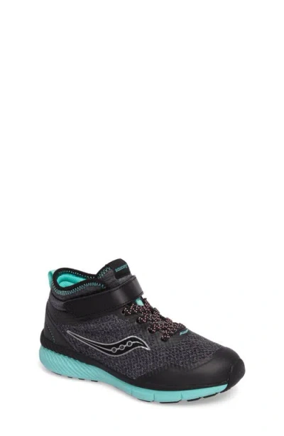 Saucony Kids'  Ideal Sneaker In Black/turquoise