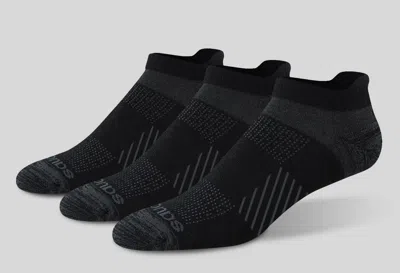 Saucony Inferno Cushion No Show Tab Sock Black