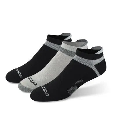 Saucony Inferno Cushion No Show Tab Sock Blackassorted In Multi
