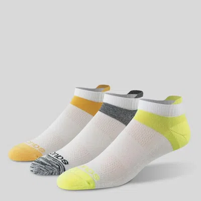 Saucony Inferno Cushion No Show Tab Sock Metamorphic In White