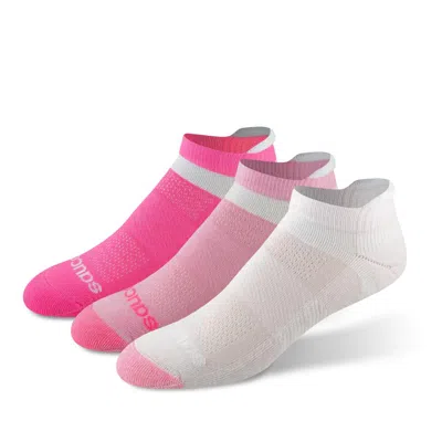 Saucony Inferno Cushion No Show Tab Sock Pinkassorted In Multi