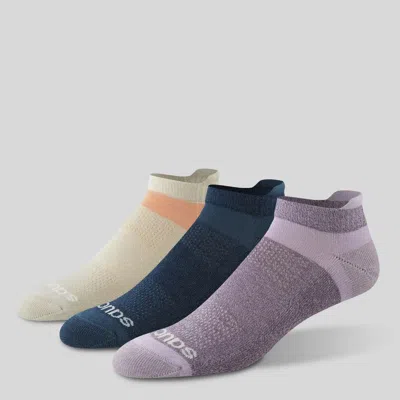 Saucony Inferno Cushion No Show Tab Sock Woodrose|navy|apricot In Multi