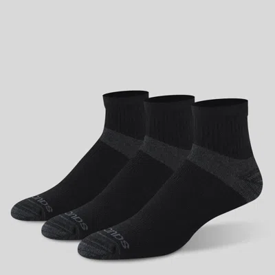 Saucony Inferno Cushion Quarter Sock Black