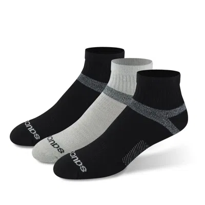 Saucony Inferno Cushion Quarter Sock Blackassorted In Multi