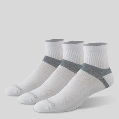 Saucony Inferno Cushion Quarter Sock White