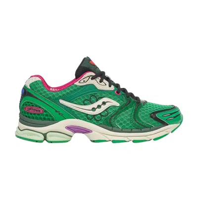 Pre-owned Saucony Jae Tips X Progrid Triumph 4 'flowers Pack - Fern' | Green | Men's Size 9