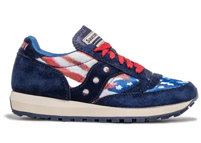 Pre-owned Saucony Jazz 81 Stars & Stripes (women's) Sneakers In Navy Blue/red/white In Multi