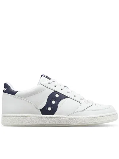 Saucony Jazz Court Perforated Panelled Sneakers In White