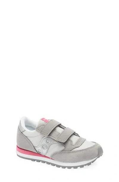 Saucony Jazz Double Hook & Loop Sneaker In Gray