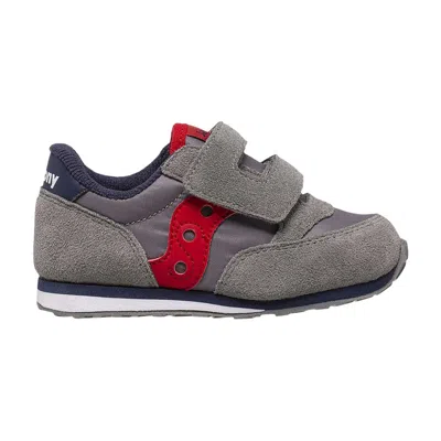 Pre-owned Saucony Jazz Hook & Loop Big Kid 'grey Red' | Kid's Size 5.5