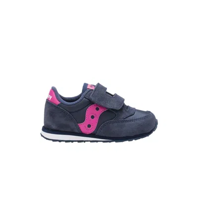 Pre-owned Saucony Jazz Hook & Loop Little Kid 'navy Pink' | Blue | Kid's Size 5.5