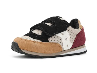 Saucony Jazz Hook Loop Sneaker (toddler/little Kid) Kid's Shoes : 7 Toddler M, Rubber/suede/textile In Multi