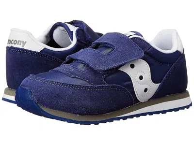 Saucony Jazz Hook Loop Sneaker (toddler/little Kid) Kids Shoes Cobalt Blue : 4 Toddler W, Suede/textile
