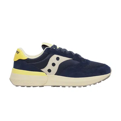 Pre-owned Saucony Jazz Nxt Premium 'navy Yellow' | Blue | Men's Size 14