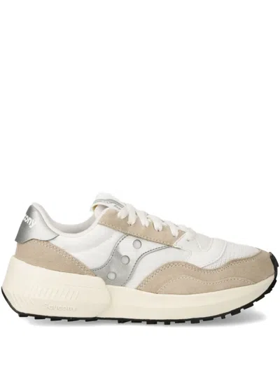 Saucony Jazz Nxt Trainers In White/silver