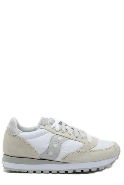Saucony Jazz Original Lace-up Sneakers In White/grey