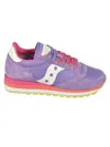 Saucony Suede And Nylon Jazz Triple Low Top Sneakers With Tricolor S In Violet