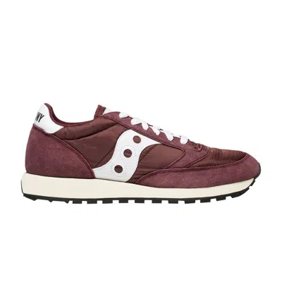 Pre-owned Saucony Jazz Original Vintage 'burgundy White' | Red | Men's Size 13