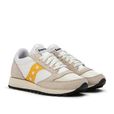 Saucony Jazz Original Vintage S60368-40 Women's Cement Yellow Shoes Gbnc1035 In Neutral
