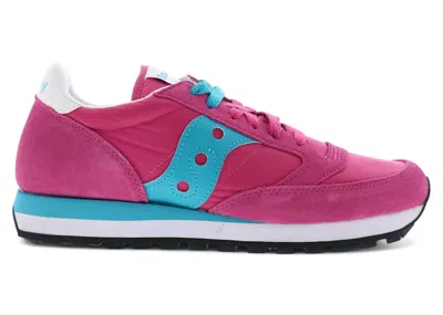 Pre-owned Saucony Jazz Original (women's) Sneakers In Fuchsia/blue In Multi