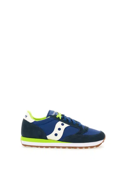 Saucony Jazz Originals Sneakers In Blue/yellow