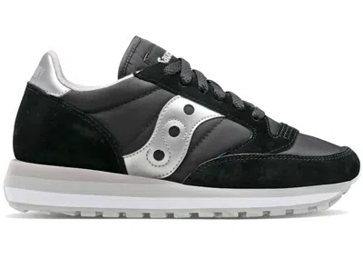 Pre-owned Saucony Jazz Triple (women's) Sneakers In Black/silver