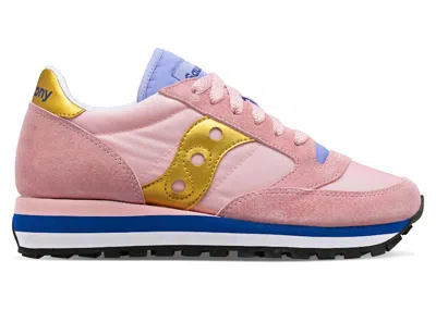 Pre-owned Saucony Jazz Triple (women's) Sneakers In Peach/gold