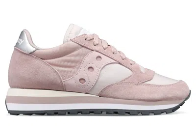 Pre-owned Saucony Jazz Triple (women's) Sneakers In Tan/pink