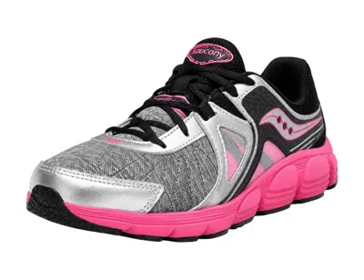 Saucony Kid's Sy-g Kotaro 3 Sneakers In Silver/black/pink In Multi