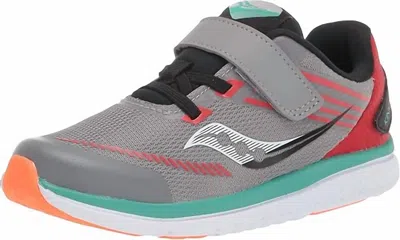 Saucony Kid's Youth Kinvara 12 Sneaker In Grey/orange