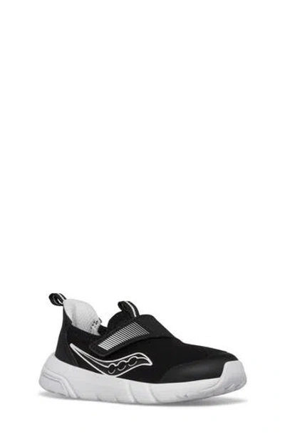 Saucony Kids' Breeze Sport Jr. Running Shoe In Black/white