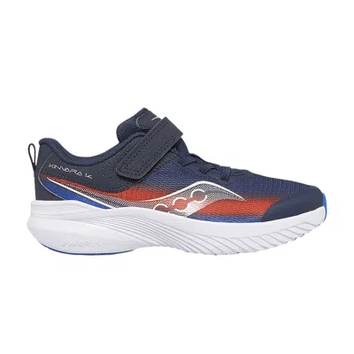 Pre-owned Saucony Kinvara 14 A/c Big Kid 'blue Red' | Kid's Size 2