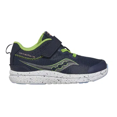 Pre-owned Saucony Kinvara 14 A/c Little Kid 'navy Green' | Blue | Kid's Size 7